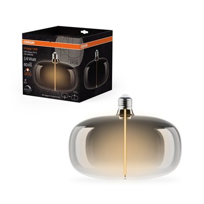 VINTAGE 1906 LED DECORATIVE BULB WITH FILAMENT-MAGNETIC STYLE DIMMABLE 4W 818 Smoke E27