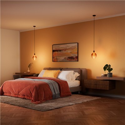 VINTAGE 1906 LED DECORATIVE BULB WITH FILAMENT-MAGNETIC STYLE DIMMABLE 4.8W 818 Tea Brown E27