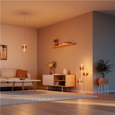 VINTAGE 1906 LED DECORATIVE BULB WITH FILAMENT-MAGNETIC STYLE DIMMABLE 4.8W 818 Tea Brown E27