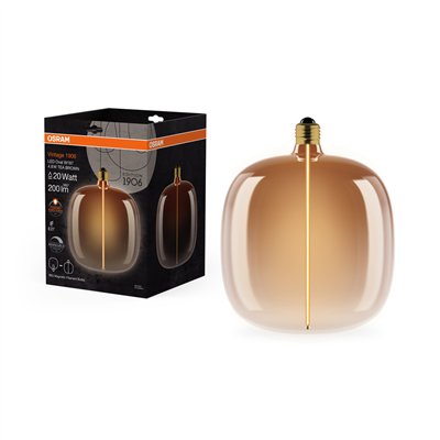 VINTAGE 1906 LED DECORATIVE BULB WITH FILAMENT-MAGNETIC STYLE DIMMABLE 4.8W 818 Tea Brown E27
