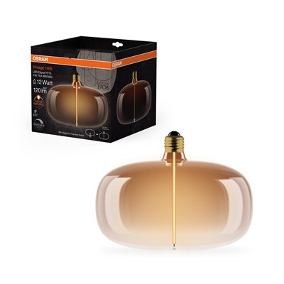 VINTAGE 1906 LED DECORATIVE BULB WITH FILAMENT-MAGNETIC STYLE DIMMABLE 4W 818 Tea Brown E27