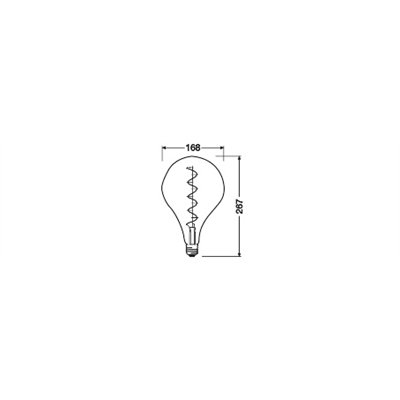 Vintage 1906 LED Special Shapes Dimmable 4.5W 817 Smoke E27