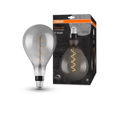 Vintage 1906 LED Special Shapes Dimmable 4W 818 Smoke E27