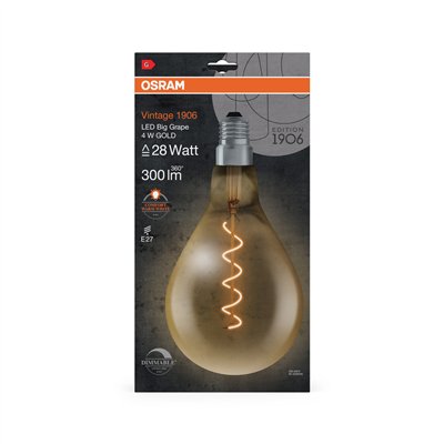 Vintage 1906 LED Special Shapes Dimmable 4W 820 Gold E27