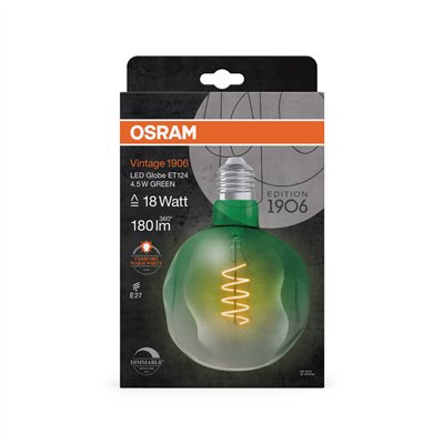 Vintage 1906 LED Special Shapes Dimmable 4.5W 816 Green E27