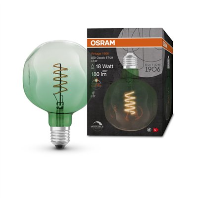 Vintage 1906 LED Special Shapes Dimmable 4.5W 816 Green E27