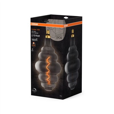 Vintage 1906 LED Special Shapes Dimmable 4.8W 818 Smoke E27