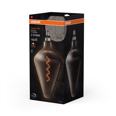 Vintage 1906 LED Special Shapes Dimmable 4W 818 Smoke E27