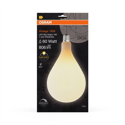 Vintage 1906 LED Special Shapes Dimmable 7.3W 827 Frosted E27