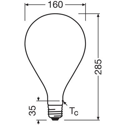 Vintage 1906 LED Special Shapes Dimmable 7.3W 827 Frosted E27