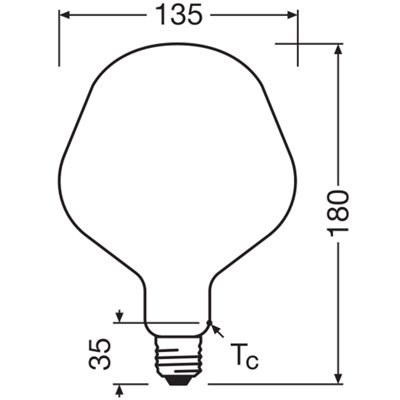 Vintage 1906 LED Special Shapes Dimmable 7.3W 827 Frosted E27