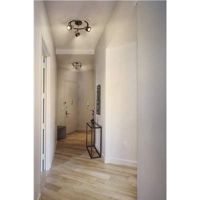 DECOR SPOT CORK BLACK Spiral 3x3.4W 927 DIM