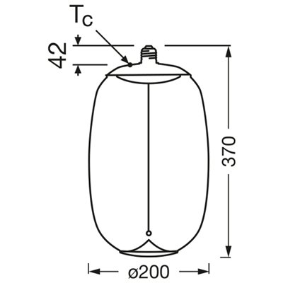 Vintage 1906® LED BIG DECORATIVE BULB WITH FILAMENT-MAGNETIC STYLE 4W 827 Amber E27