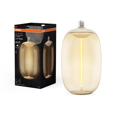 Vintage 1906® LED BIG DECORATIVE BULB WITH FILAMENT-MAGNETIC STYLE 4W 827 Amber E27