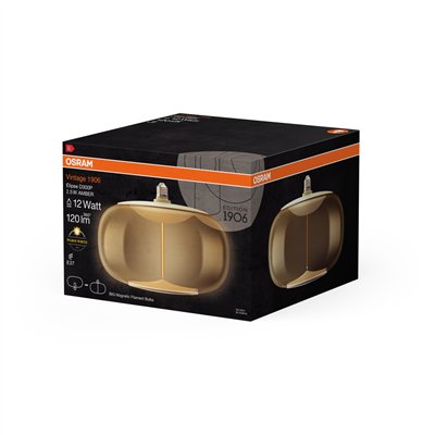 Vintage 1906® LED BIG DECORATIVE BULB WITH FILAMENT-MAGNETIC STYLE 2.5W 827 Amber E27