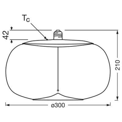 Vintage 1906® LED BIG DECORATIVE BULB WITH FILAMENT-MAGNETIC STYLE 2.5W 827 Amber E27