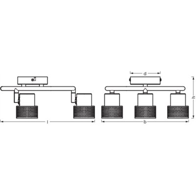 DECOR SPOT CORK BLACK Spiral 3x3.4W 927 DIM