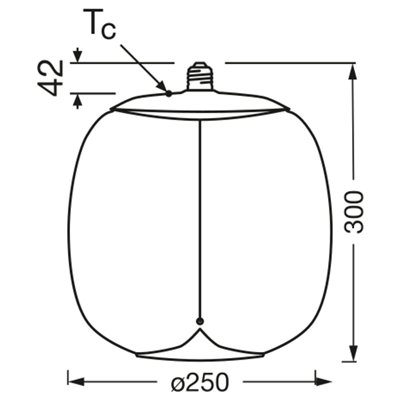 Vintage 1906® LED BIG DECORATIVE BULB WITH FILAMENT-MAGNETIC STYLE 3.4W 827 Amber E27
