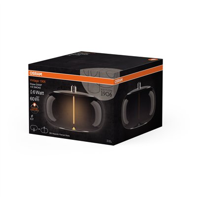 Vintage 1906® LED BIG DECORATIVE BULB WITH FILAMENT-MAGNETIC STYLE 4W 818 Smoke E27