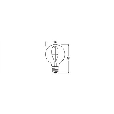 Vintage 1906® LED CLASSIC  A, Globe and EDISON 3.4W 818 Smoke E27