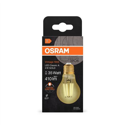 Vintage 1906® LED CLASSIC A 4W 824 Gold E27