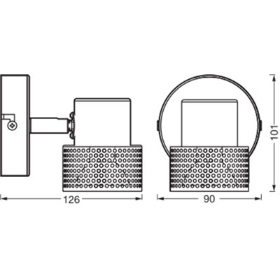 DECOR SPOT CORK BLACK 1x3.4W 927 DIM