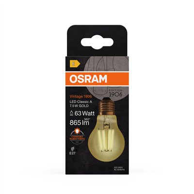 Vintage 1906® LED CLASSIC A 7.5W 824 Gold E27