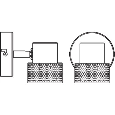 DECOR SPOT CORK BLACK 1x3.4W 927 DIM