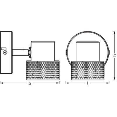 DECOR SPOT CORK BLACK 1x3.4W 927 DIM