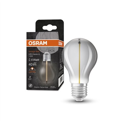 Vintage 1906® LED CLASSIC A, Globe and EDISON WITH FILAMENT-MAGNETIC STYLE 1.8W 818 Smoke E27