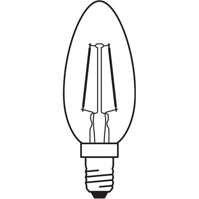 Vintage 1906® LED CLASSIC B 2.5W 824 Gold E14
