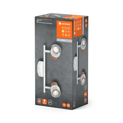 DECOR SPOT CORK WHITE 2x3.4W 927 DIM