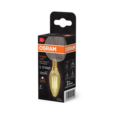 Vintage 1906® LED CLASSIC B 1.5W 824 Gold E14