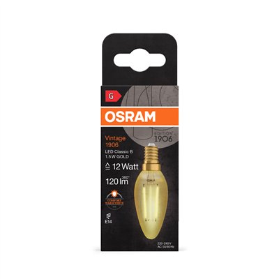 Vintage 1906® LED CLASSIC B 1.5W 824 Gold E14
