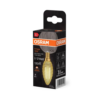 Vintage 1906® LED CLASSIC B 1.5W 824 Gold E14