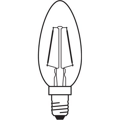 Vintage 1906® LED CLASSIC B 2.5W 824 Gold E14