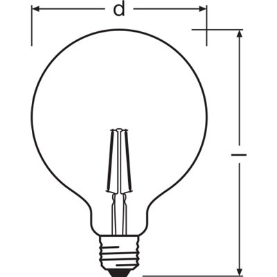 Vintage 1906® LED CLASSIC GLOBE 2.5W 824 Gold E27