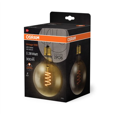 Vintage 1906® LED CLASSIC GLOBE 4W 820 Gold E27