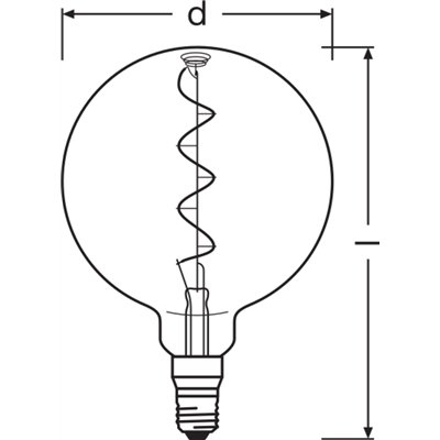 Vintage 1906® LED CLASSIC GLOBE 4W 820 Gold E27