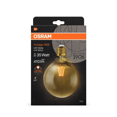 Vintage 1906® LED CLASSIC GLOBE 4W 824 Gold E27