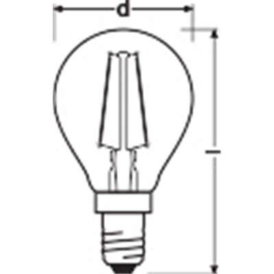 Vintage 1906® LED CLASSIC P 2.5W 824 Gold E14