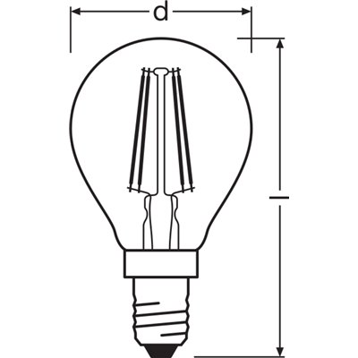Vintage 1906® LED CLASSIC P 4W 824 Gold E14