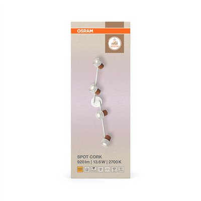 DECOR SPOT CORK WHITE 4x3.4W 927 DIM