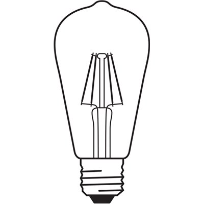 Vintage 1906® LED EDISON 4W 824 Gold E27