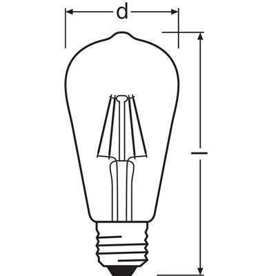 Vintage 1906® LED EDISON 4W 824 Gold E27