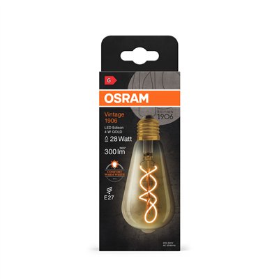 Vintage 1906® LED EDISON 4W 820 Gold E27