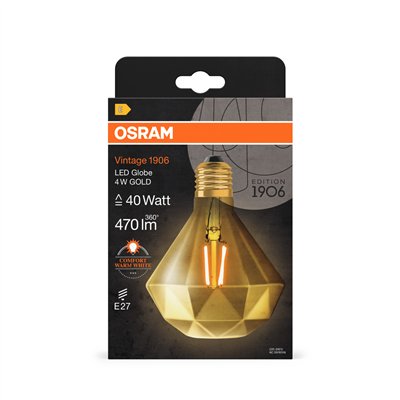 Vintage 1906® LED SPECIAL Shapes 4W 824 Gold E27