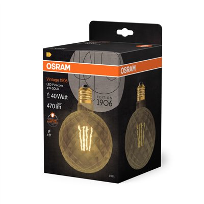 Vintage 1906® LED SPECIAL Shapes 4W 824 Gold E27