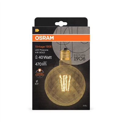 Vintage 1906® LED SPECIAL Shapes 4W 824 Gold E27