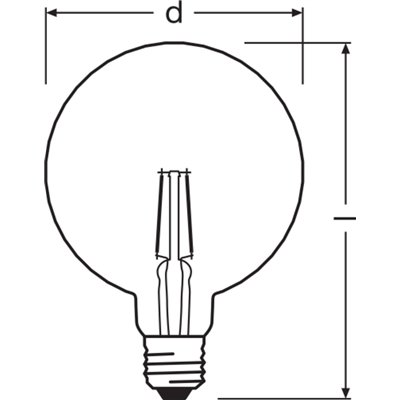 Vintage 1906® LED SPECIAL Shapes 4W 824 Gold E27